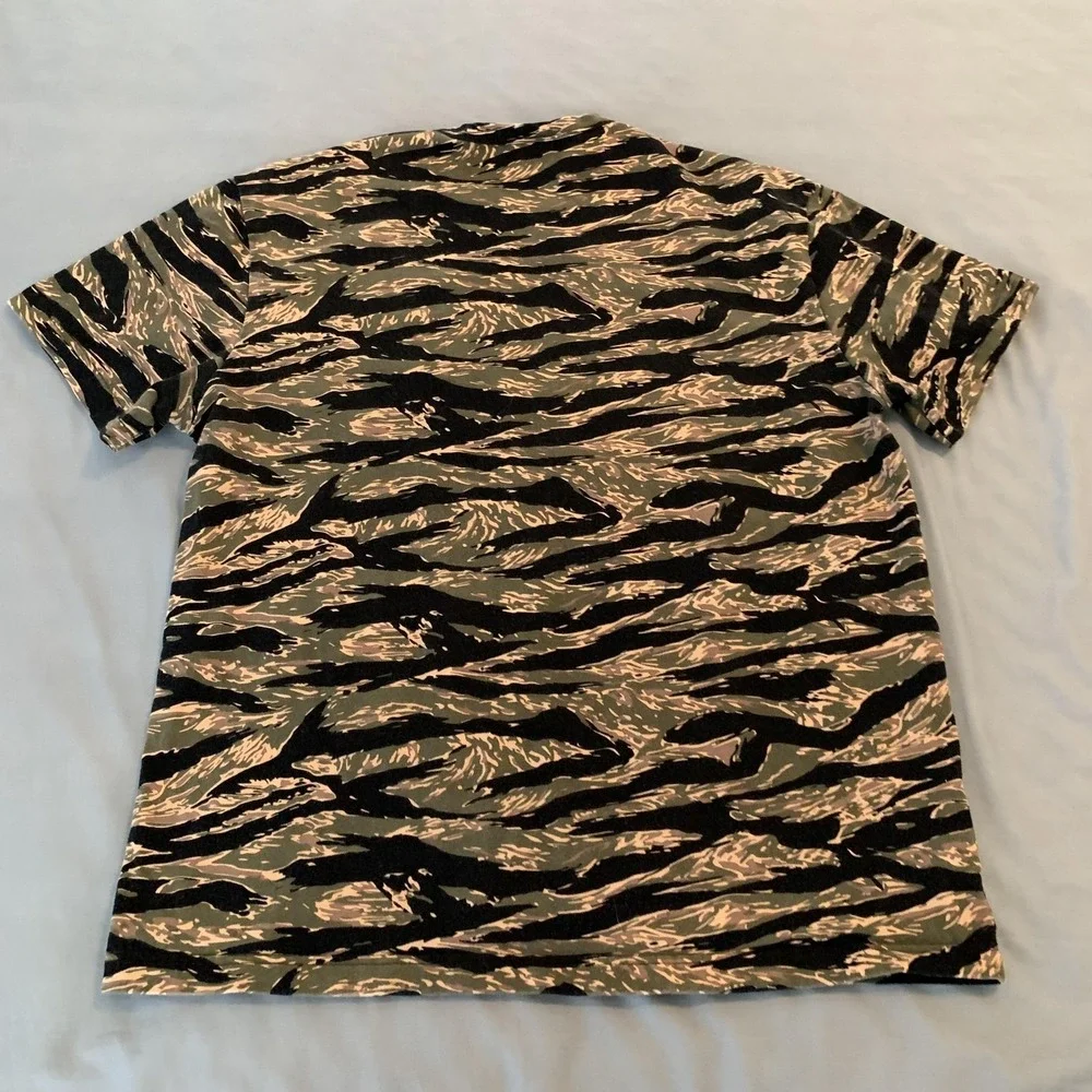 Los Angeles Lakers Shirt Mens Large Green NBA Basketball Camo Mitchell &‎ Ness
